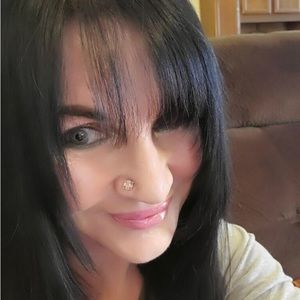 BVLA 14kt Rose Gold, Tanzanite, Amethyst & Oregon Sunstone Angela Nostril Screw